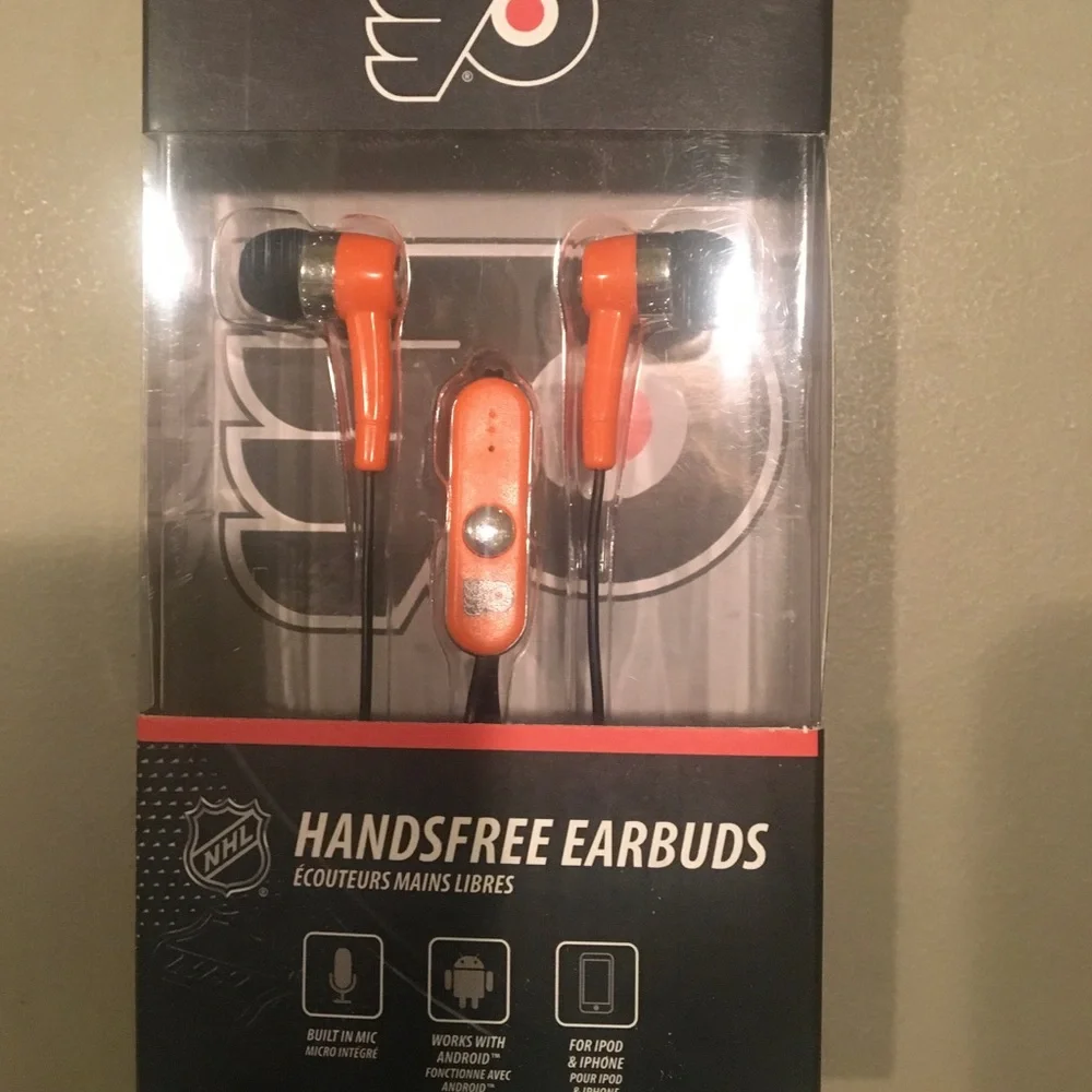 NHL Flyers Hands Free Ear Buds